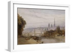 Vue de Rouen-William Callow-Framed Giclee Print