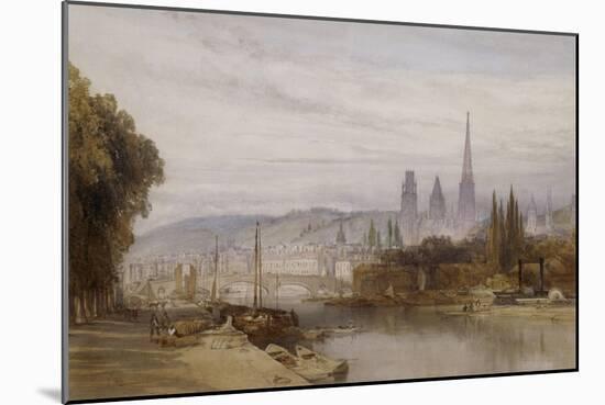 Vue de Rouen-William Callow-Mounted Giclee Print