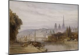 Vue de Rouen-William Callow-Mounted Giclee Print