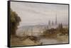 Vue de Rouen-William Callow-Framed Stretched Canvas