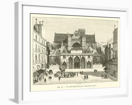 Vue De Saint-Germain L'Auxerrois, 1834-null-Framed Giclee Print