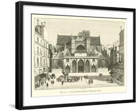 Vue De Saint-Germain L'Auxerrois, 1834-null-Framed Giclee Print