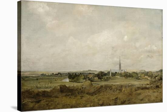 Vue de Salisbury-John Constable-Stretched Canvas