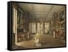 Vue de Salon de musique de Joséphine-Auguste Garneray-Framed Stretched Canvas
