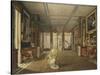 Vue de Salon de musique de Joséphine-Auguste Garneray-Stretched Canvas