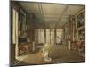 Vue de Salon de musique de Joséphine-Auguste Garneray-Mounted Giclee Print