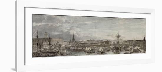 Vue de Stockholm-Louis Jean Desprez-Framed Giclee Print