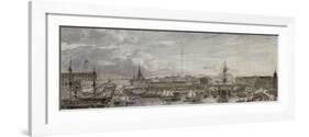 Vue de Stockholm-Louis Jean Desprez-Framed Giclee Print