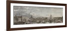 Vue de Stockholm-Louis Jean Desprez-Framed Giclee Print
