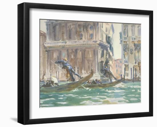Vue de Venise (sur le canal), vers 1906-John Singer Sargent-Framed Giclee Print