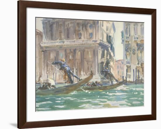 Vue de Venise (sur le canal), vers 1906-John Singer Sargent-Framed Giclee Print