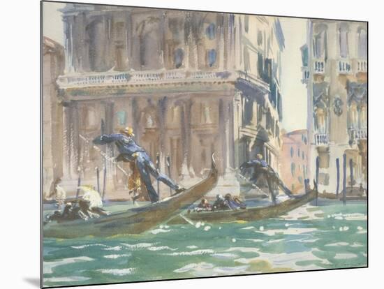 Vue de Venise (sur le canal), vers 1906-John Singer Sargent-Mounted Giclee Print