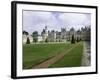 Vue ded la façade principale et la Cour du Cheval Blanc-null-Framed Giclee Print