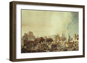 Vue des ruines de la foire Saint-Germain-Pierre-Antoine Demachy-Framed Giclee Print