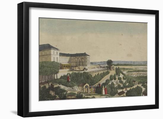 Vue du Calvaire, près Paris en 1824-null-Framed Giclee Print