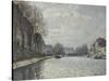 Vue du canal Saint-Martin, Paris-Alfred Sisley-Stretched Canvas