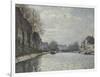 Vue du canal Saint-Martin, Paris-Alfred Sisley-Framed Giclee Print