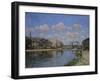 Vue du Canal St. Martin, Paris. (1872) REF 1701 MS 3000.2.-Alfred Sisley-Framed Giclee Print