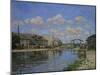 Vue du Canal St. Martin, Paris. (1872) REF 1701 MS 3000.2.-Alfred Sisley-Mounted Giclee Print