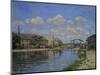 Vue du Canal St. Martin, Paris. (1872) REF 1701 MS 3000.2.-Alfred Sisley-Mounted Giclee Print