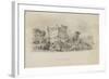 Vue du château de Pau depuis l'ouest-null-Framed Giclee Print