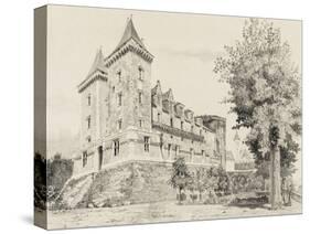 Vue du château de Pau (prise de la promenade)-null-Stretched Canvas