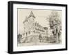 Vue du château de Pau (prise de la promenade)-null-Framed Giclee Print