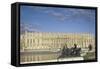Vue du château de Versailles côté parc (corps principal)-null-Framed Stretched Canvas