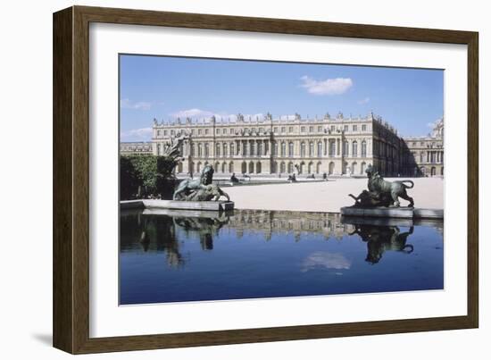 Vue du château de Versailles, côté parc-null-Framed Giclee Print