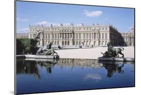 Vue du château de Versailles, côté parc-null-Mounted Giclee Print