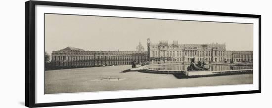 Vue du château de Versailles en 1900, planche I vue 2 de l'album : " L'architecture et la-null-Framed Premium Giclee Print