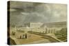 Vue du château de Versailles et de l'Orangerie depuis les Cent Marches sous Louis-Philippe-null-Stretched Canvas