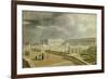 Vue du château de Versailles et de l'Orangerie depuis les Cent Marches sous Louis-Philippe-null-Framed Giclee Print