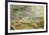 Vue du château de Versailles et de l'Orangerie depuis les Cent Marches sous Louis-Philippe-null-Framed Giclee Print