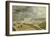 Vue du château de Versailles et de l'Orangerie depuis les Cent Marches sous Louis-Philippe-null-Framed Giclee Print