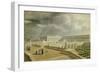 Vue du château de Versailles et de l'Orangerie depuis les Cent Marches sous Louis-Philippe-null-Framed Giclee Print