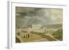 Vue du château de Versailles et de l'Orangerie depuis les Cent Marches sous Louis-Philippe-null-Framed Giclee Print