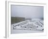 Vue du château de Versailles sous la neige côté parterre du Midi et de la p-null-Framed Giclee Print