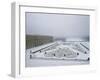 Vue du château de Versailles sous la neige côté parterre du Midi et de la p-null-Framed Giclee Print