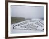 Vue du château de Versailles sous la neige côté parterre du Midi et de la p-null-Framed Giclee Print