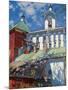 Vue Du Clocher Du Monastere Des Grottes De Pskov (Monastere De La Dormition De Pskov-Petchory Ou P-Sergei Arsenevich Vinogradov-Mounted Giclee Print