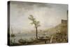 Vue du Golfe de Naples-Claude Joseph Vernet-Stretched Canvas