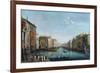 Vue Du Grand Canal Depuis Le Palais Balbi, Vers Le Pont Du Rialto, Avec Une Regate - View of the Gr-Giuseppe Bernardino Bison-Framed Giclee Print