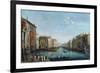 Vue Du Grand Canal Depuis Le Palais Balbi, Vers Le Pont Du Rialto, Avec Une Regate - View of the Gr-Giuseppe Bernardino Bison-Framed Giclee Print