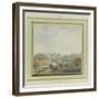 Vue du marché de l'Abbaye St Martin-Pierre François Léonard Fontaine-Framed Giclee Print