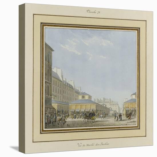 Vue du marché des Jacobins-Pierre François Léonard Fontaine-Stretched Canvas