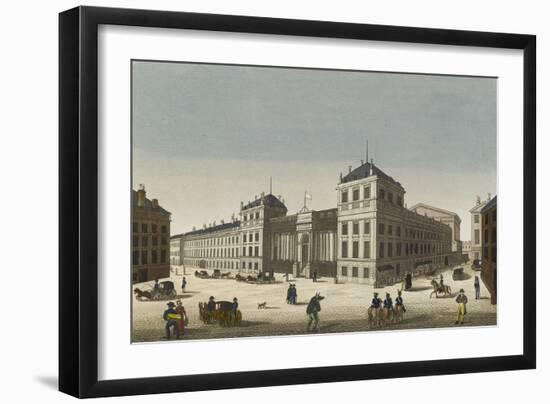 Vue du palais Bourbon-null-Framed Giclee Print