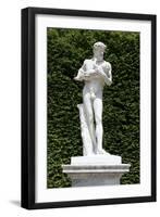 Vue du parc, demi-lune du bassin d'Apollon, côté nord : Silène portant Bacchus enfant-null-Framed Giclee Print