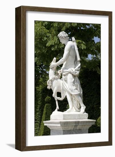 Vue du parc, l'allée royale ou Tapis-Vert : allée nord-Anselme I Flamen-Framed Giclee Print