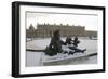 Vue du parc, parterre d'eau, bassin nord, margelle ouest : la Seine-Hongre Etienne Le-Framed Giclee Print